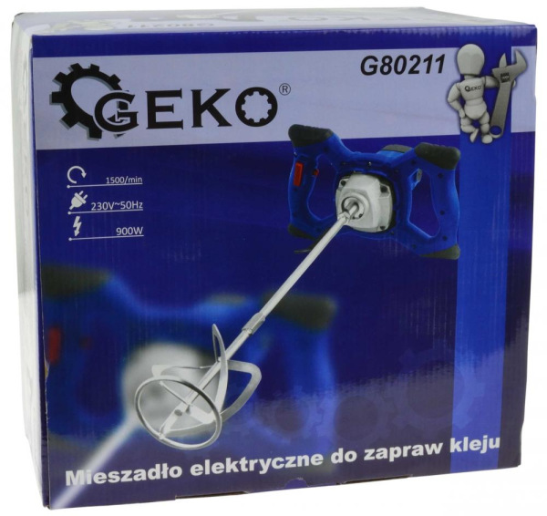 Miešadlo elektrické 900 W, 1500 otáčok/min., 6-stupňová regulácia otáčok, GEKO 6