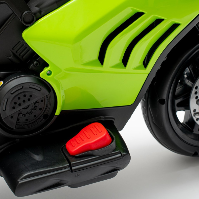 Detská elektrická motorka Baby Mix Supersport zelená 5