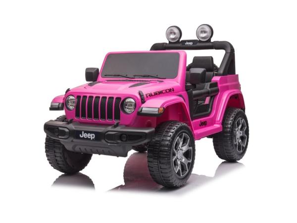 Detské elektrické autíčko Baby Mix Jeep Wrangler Rubicon ružové