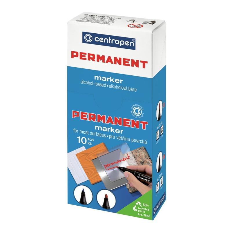 Permanentná fixka CENTROPEN - čierny 1