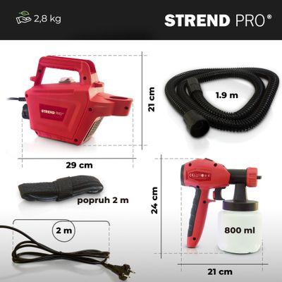 Pištoľ Strend Pro JS-FB17AII, 650W, 800 ml, striekacia, elektrická s kompresorom