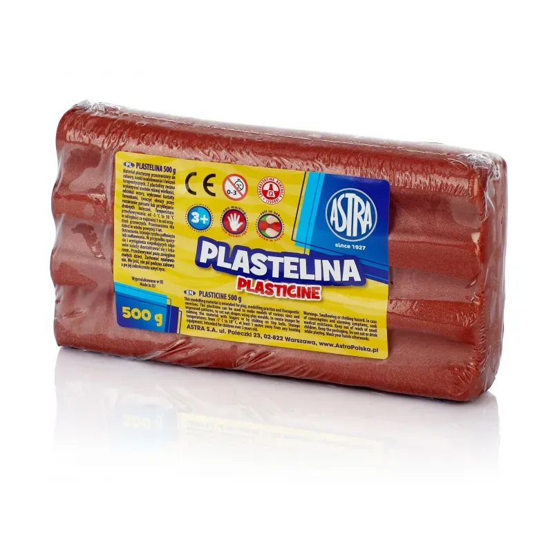 ASTRA Plastelína 500g Metalická Medená, 303117016