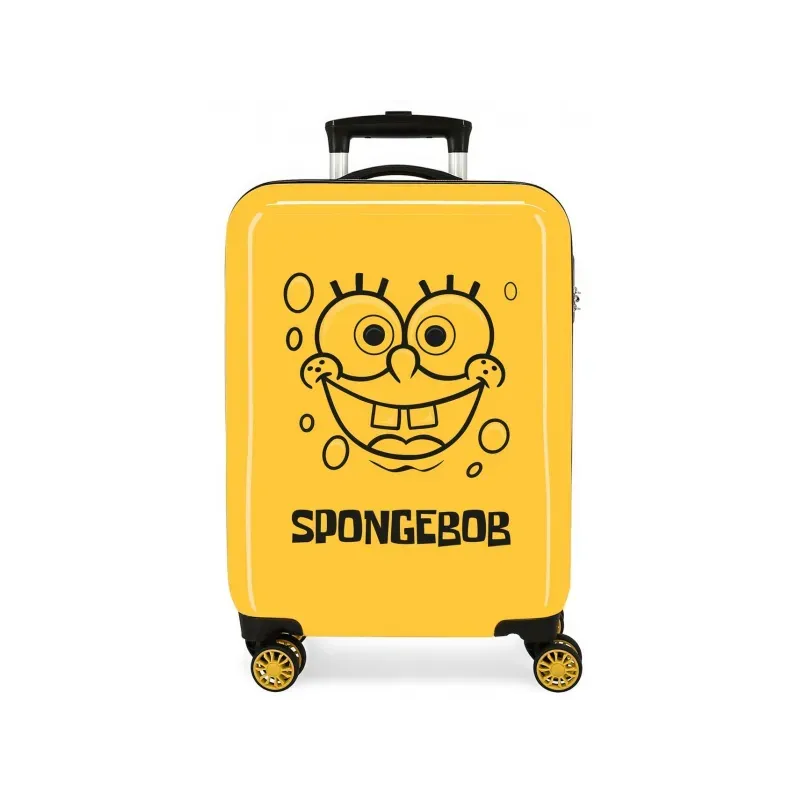 Luxusný ABS cestovný kufor SPONGEBOB Yellow, 55x38x20cm, 34L, 2771721