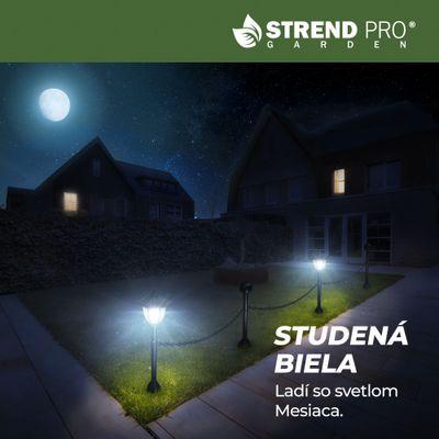 Lampa Strend Pro Garden, reťaz, ohrada, plot do záhrady, 2x solárne svietidlo, 1x LED, 16,5x16,5x