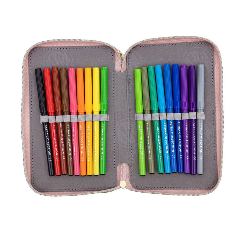 Trojposchodový peračník s náplňou AstraBAG FLUFFY UNICORN, AC31, 503024085 2