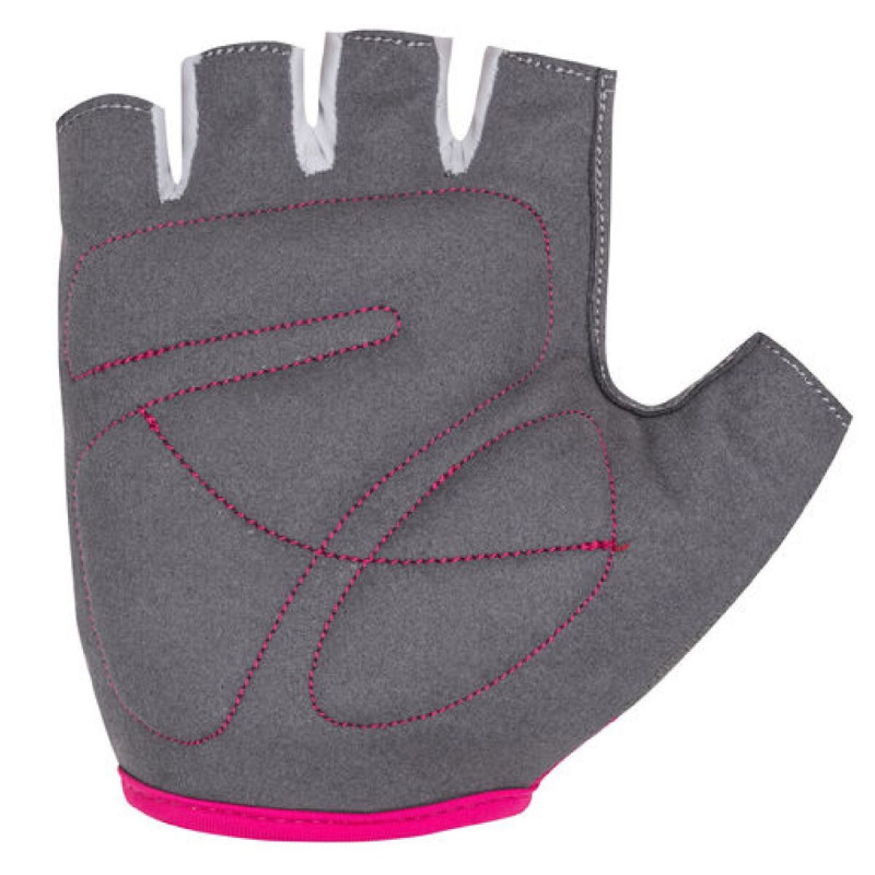 Simple detské cyklistické rukavice ružová-biela 2