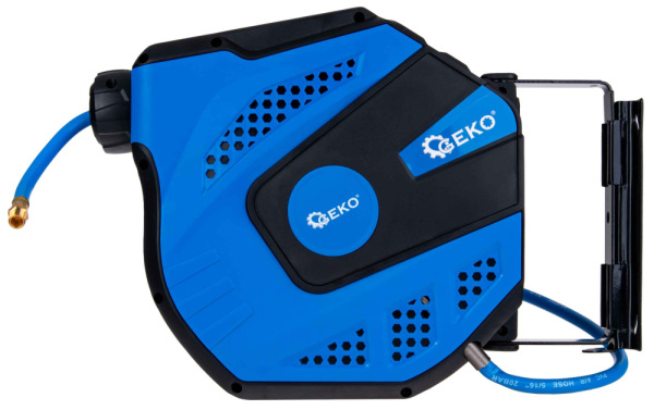 Samonavíjací závesný bubon s hadicou na vzduch, 8 x 12 mm, dĺžka 20 m, GEKO 6