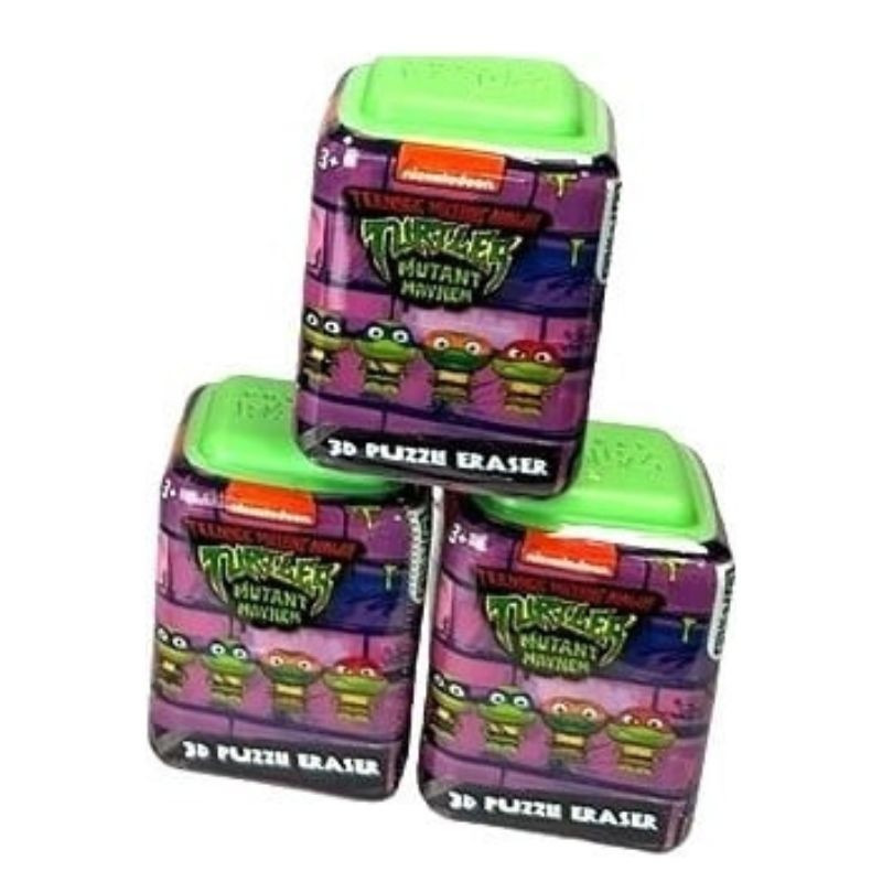 Voňavá 3D puzzle guma Ninja Korytnačky 3