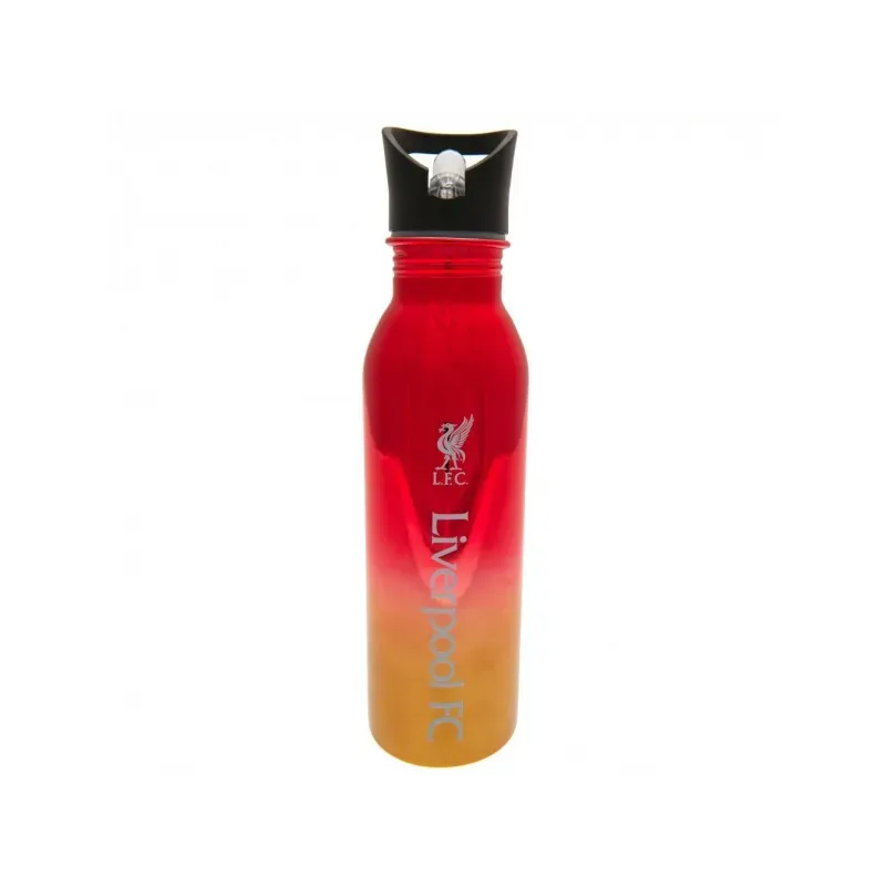 FOREVER COLLECTIBLES Luxusná nerezová  fľaša s výsuvnou slamkou LIVERPOOL F.C. Steel,700ml