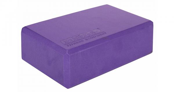 Merco Yoga Block kocka na jógu 22,5x15x10 cm fialová