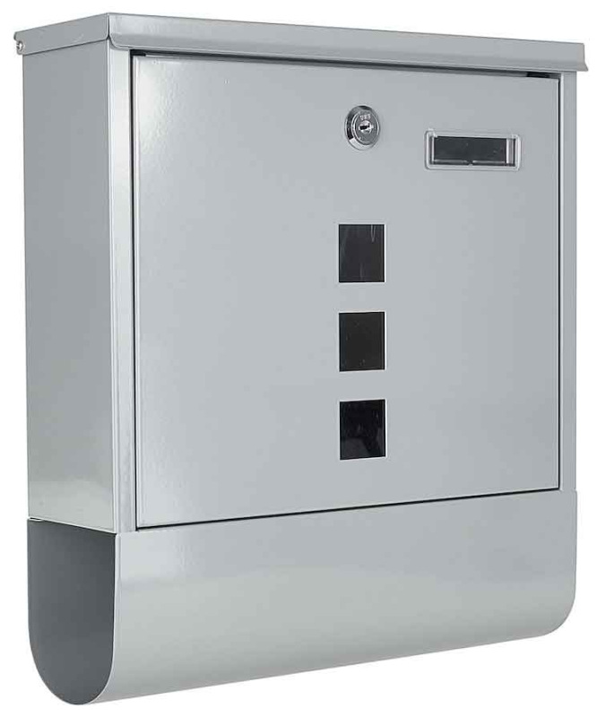Poštová schránka 34 x 30 x 10 cm, sivá, GEKO 4