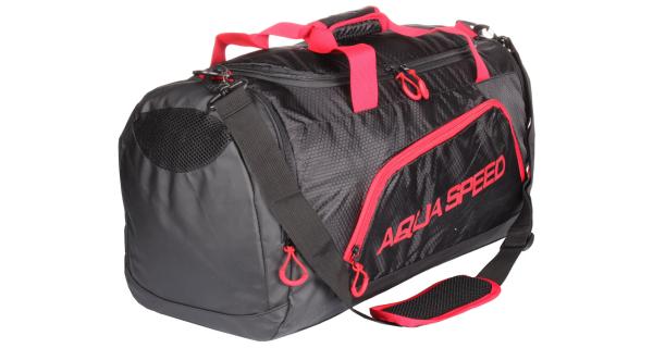 Aqua-Speed Duffle Bag L športová taška čierno-červená 36L