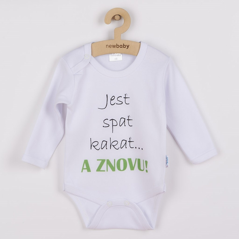 Body s potlačou New Baby Jesť spať kakať...a ZNOVU - darčekové balenie 50 1