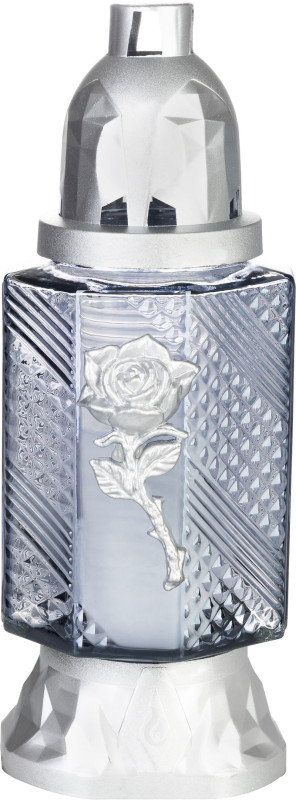 Kahanec Grave, sklo, dekor, 28 h, 80 g, 25,5 cm, na hrob