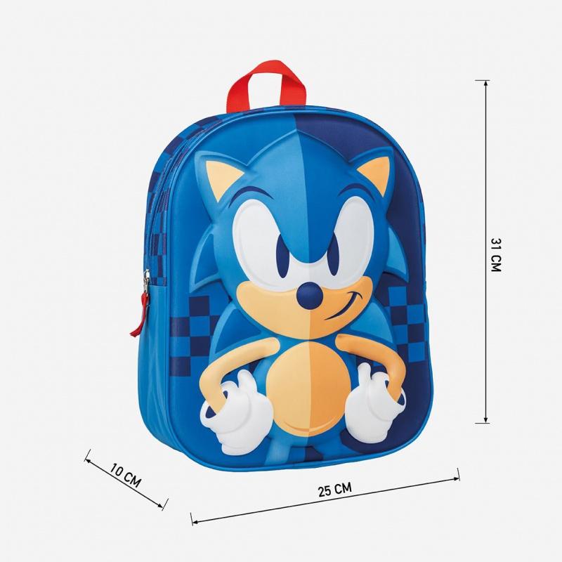 CERDÁ Detský 3D batoh Ježko Sonic, 2100005110