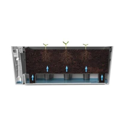 Plastkon Supreme samozavlažovací kvetináč biela, 75cm 5