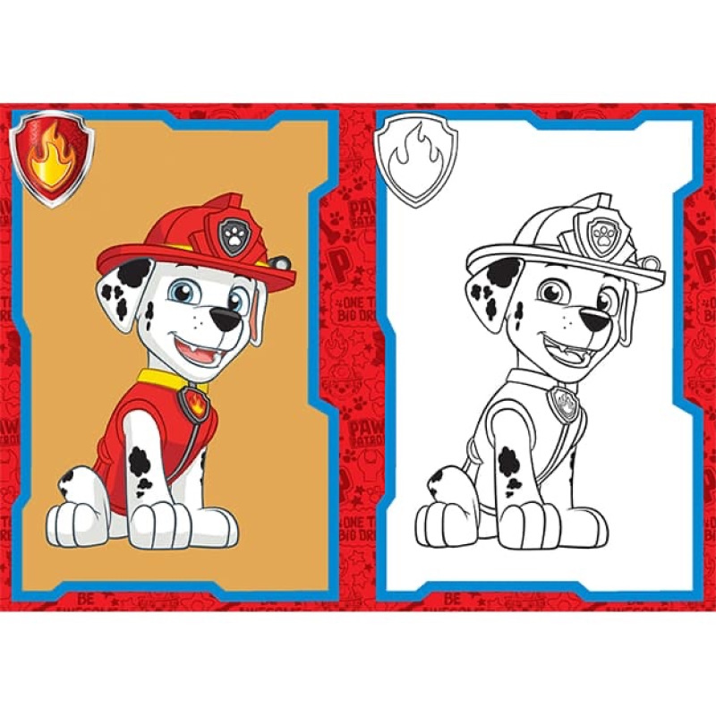 A5+ Labková patrola - omaľovánka 2