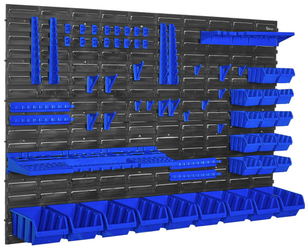 Dielenská tabuľa na náradie - sada 4 panelov, 1152x780 mm + 65 ks príslušenstvo, GEKO 4