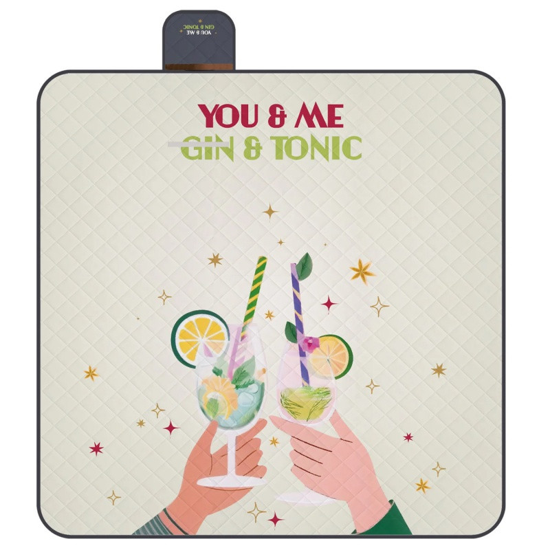 Veľká pikniková deka Perletti Travel – GinTonic, 200x200cm, 13159 1