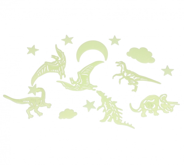 Svietiaci nalepovací dinosaury 1