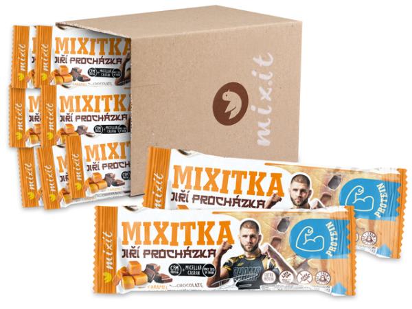 Mixit Proteínová Mixitka Jirky Procházku - Slaný karamel a čokoláda (9 ks) 387 g