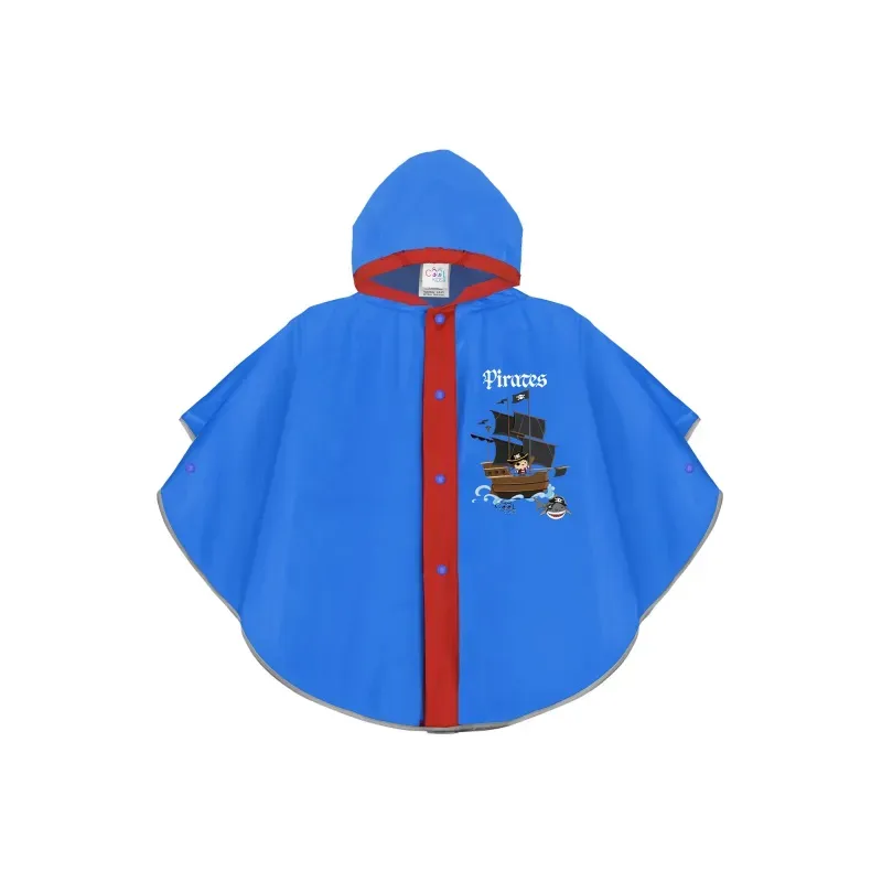 Reflexný pršiplášť / pončo Perletti COOL KIDS Piráti, 3/6 rokov, 15603 1