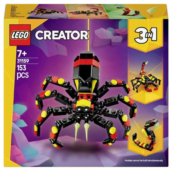 LEGO Creator 3v1 Divoké zvieratá: Prekvapivý pavúk 1