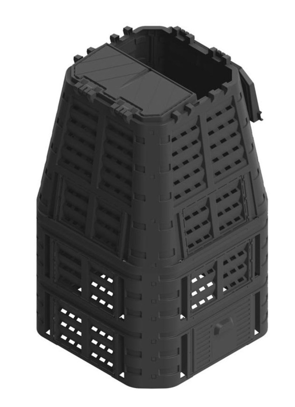 Kompostér ECO Multi 1000 lit., čierny, PE 1