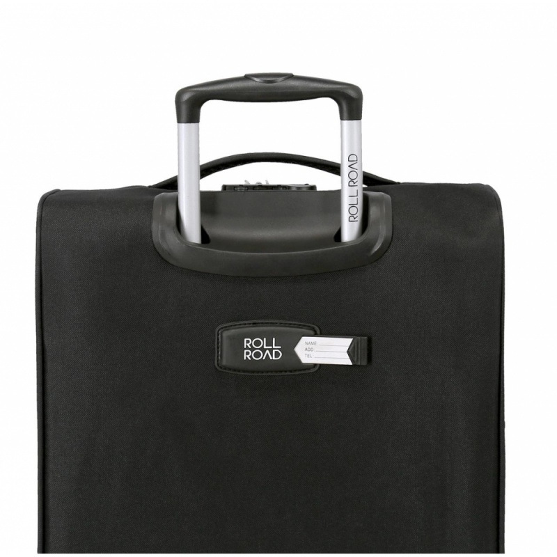Príručný textilný kufor (small) 55x40x20 cm – Roll Road Royce Black, 39 l, 5019121 6