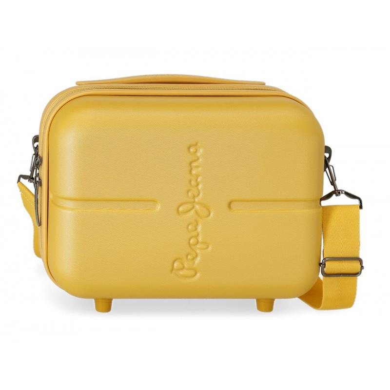 PEPE JEANS Highlight Ochre, Cestovný kozmetický kufrík, 21x29x15cm, 7683923