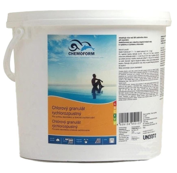 Granulát Chemoform, chlórový, rýchlorozpustný, 3 kg