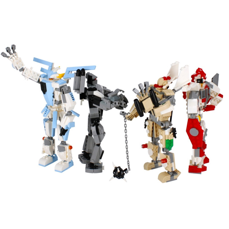 Stavebnica Veľký Robot - 4 druhy 1