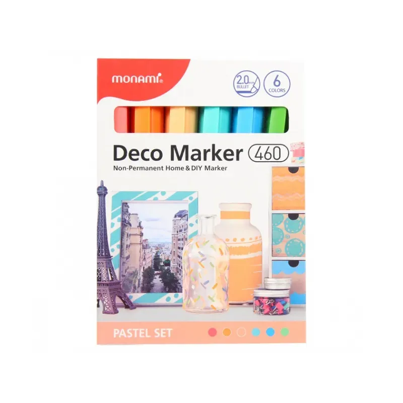 ASTRA MONAMI Deco Marker 460, 2mm, sada PASTEL, 6ks, 20800015030