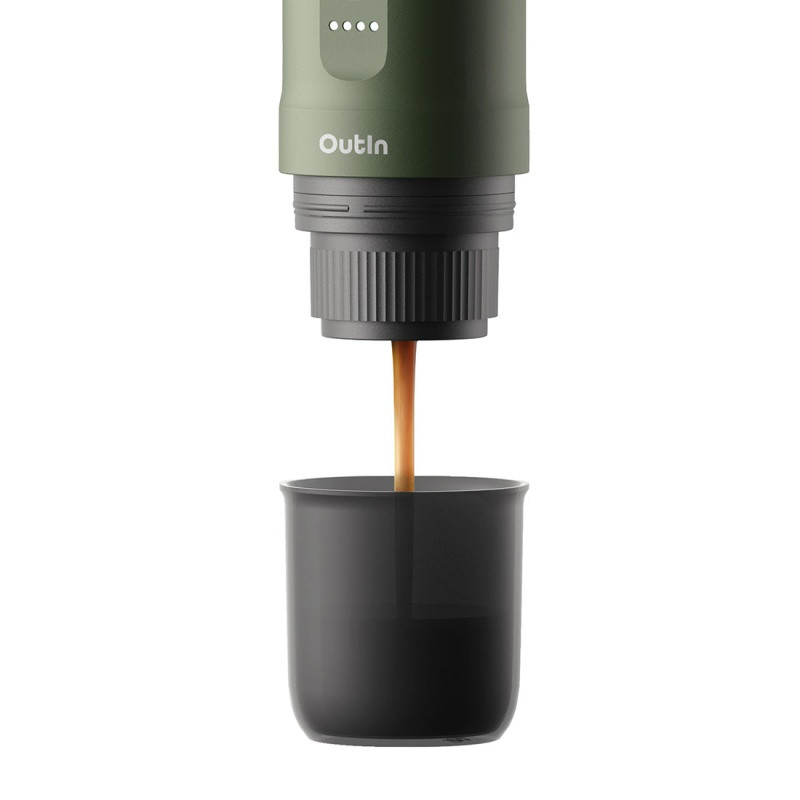 Outin Nano Portable Espresso Machine – Forest Green + cestovný obal 3