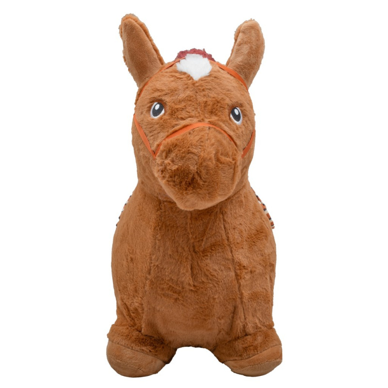 Plyšový skákací koník so zvukom Baby Mix hnedý 1