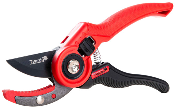 Záhradnícke nožnice 210 mm, zubaté ostrie, japonská oceľ SK5, teflón, TVARDY 2