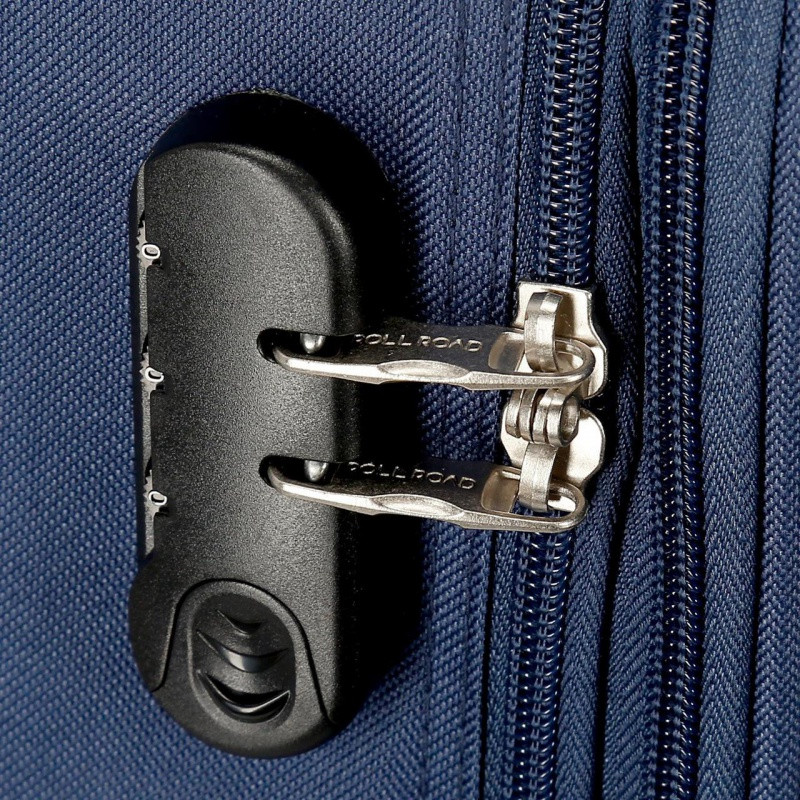 JOUMMA BAGS Sada textilných kufrov ROLL ROAD ROYCE Blue / Modrá, 55-66-76cm, 5019423 11