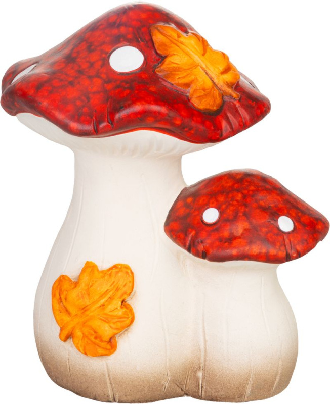 Dekorácia MagicHome Nature, huby, terakota, 9x12x13,6 cm 2