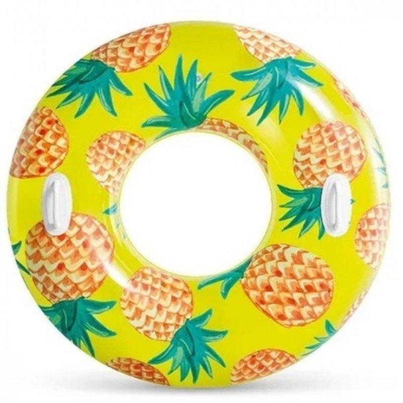 Nafukovací kruh INTEX 56261 TROPICAL FRUIT 107 cm - Ananas