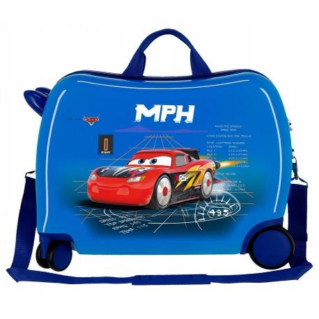 JOUMMA BAGS Detský cestovný kufor na kolieskach / odrážadlo DISNEY CARS Blue, 2089821