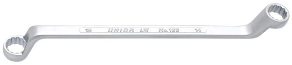 Kluc UNIOR 180/1 25x28, očkový, vyhnutý 75 st. Cr-V