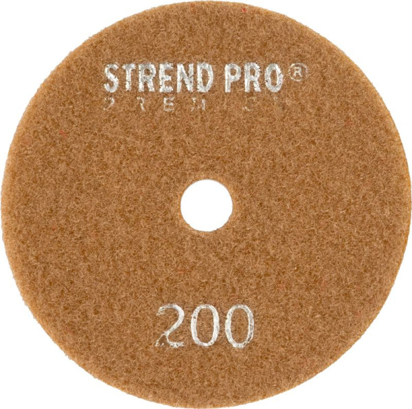 Kotúč Strend Pro Premium P200, 100 mm, leštiaci, diamantový, suchý zips, za mokra leštenie brúsenie 2