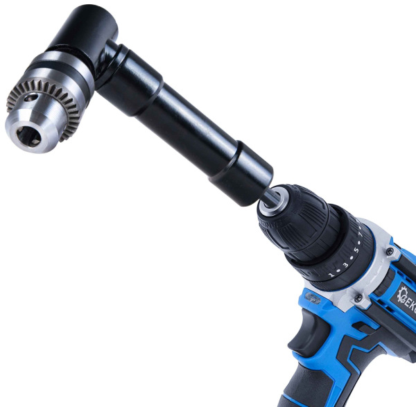 Adaptér so skľučovadlom 1-10 mm pre uťahovanie a vŕtanie pod uhlom 90°, GEKO 7