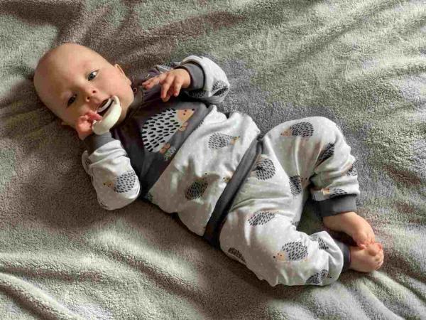 Dojčenské bavlnené tepláčky New Baby Ježko 56 (0-3m)