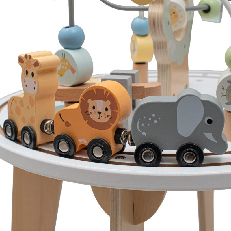 Drevený multifunkčný stolček Montessori Baby Mix 2
