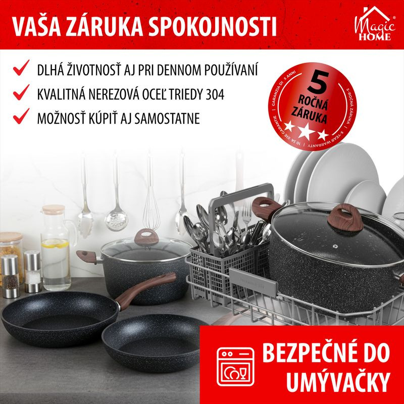 Sada riadu MagicHome Black Marble Line, 13 dielna 6