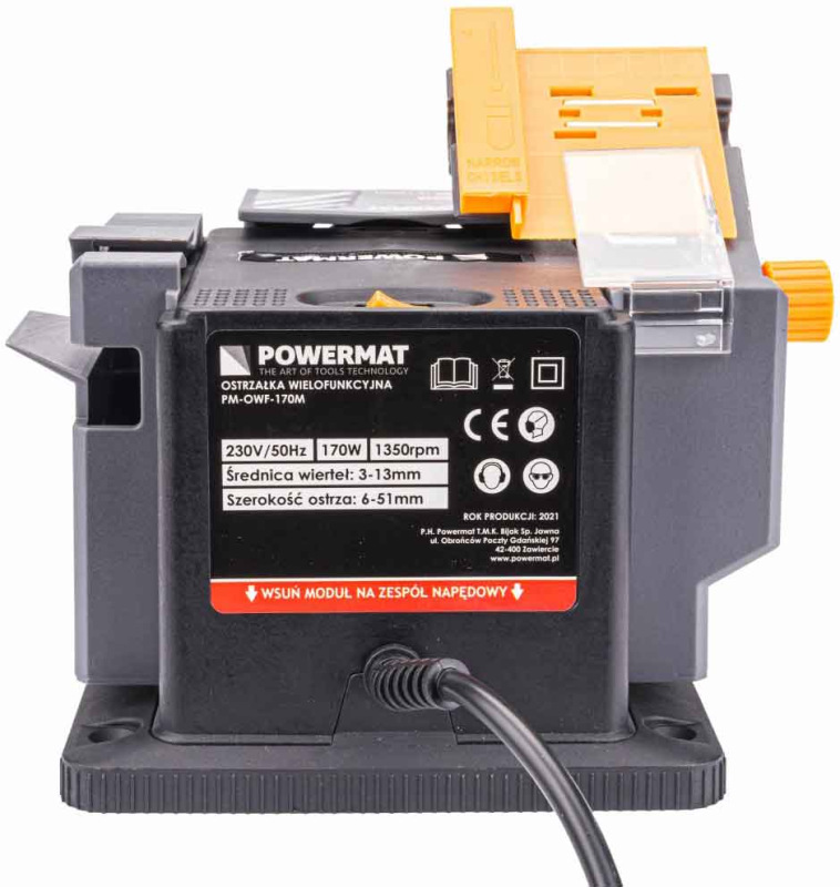 Ostrička univerzálna na vrtáky, nože a nožnice 170W, PM-OWF-170M, POWERMAT 3