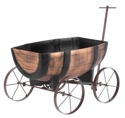 Kvetináč Strend Pro Woodeff, 41,5x29x19cm, whiskey barel wagon