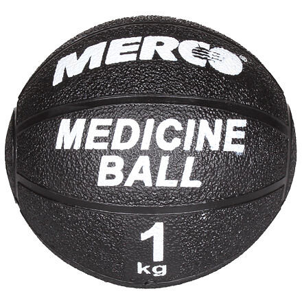Black gumená medicinbalová lopta