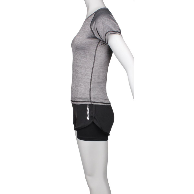 Runner Short 2W fitness set sivá 2